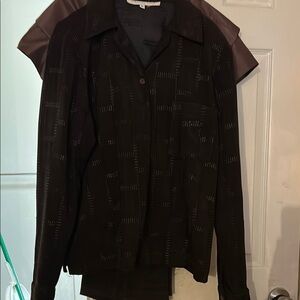 Christy Black Pantsuit Elegant Formal Wear